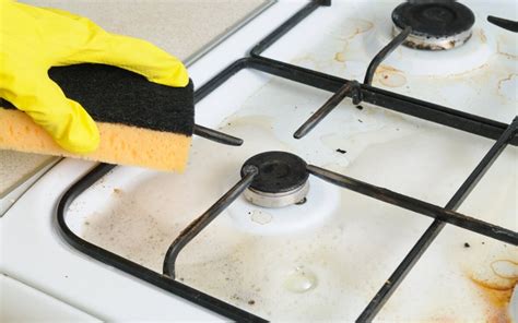 gas stove 3 burner cleaning